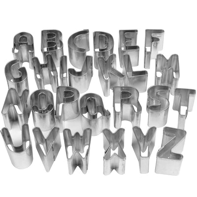 Ateco 6949 26-piece Tin Small Alphabet ABC Cutter Set, 1"