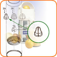 Sunkist 02AR Lemon / Lime Extracting Bulb without Metal Insert for Juicer