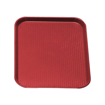 Cambro 1216FF416 Fast Food Tray, Cranberry, 16" x 12"