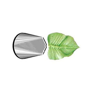 Ateco 112 Large Tube / Decorating Tip, Leaf 3/8"