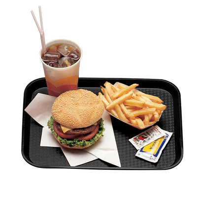 Cambro 1418FF110 Fast Food Tray, Black, 18" x 14"