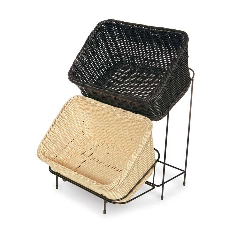 GET Melamine ST-1511-RACK Basket Rack, Black