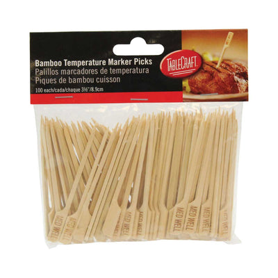Tablecraft MEDWELL Meat Marker Pick, 3-1/2", Pack of 100