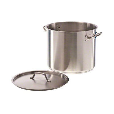 Induction, Stainless Steel Stock Pot w/ Cover, 32 qt.