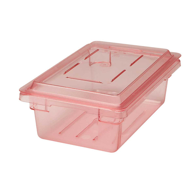 Cambro 12186CW467 Camwear Food Box, Safety Red, 3 gal.