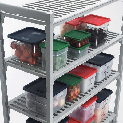 Culinary Essentials by Cambro SFC2452 CamSquare Storage Container Lid, Kelly Green, 2 & 4 qt.