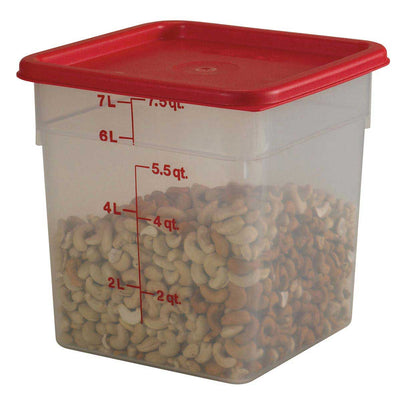 Culinary Essentials by Cambro SFC6451 CamSquare Storage Container Lid, Winter Rose, 6 & 8 qt.