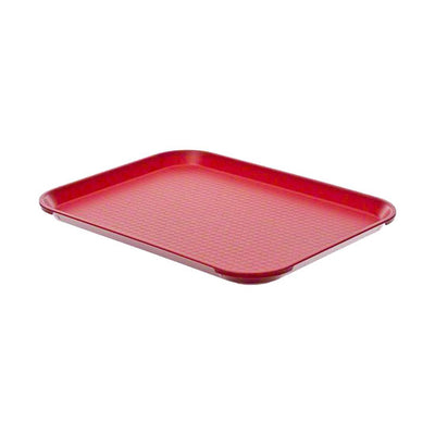 Cambro 1418FF163 Fast Food Tray, Red, 18" x 14"