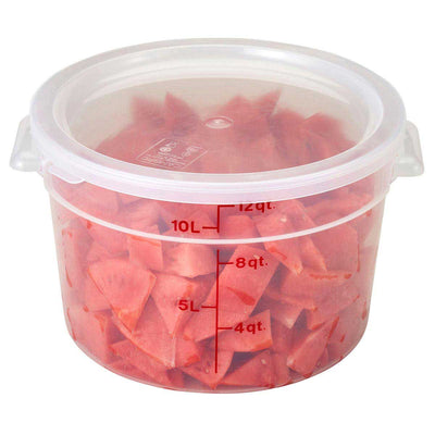 Cambro RFS12PP190 Round Storage Container, Translucent, 12 qt.