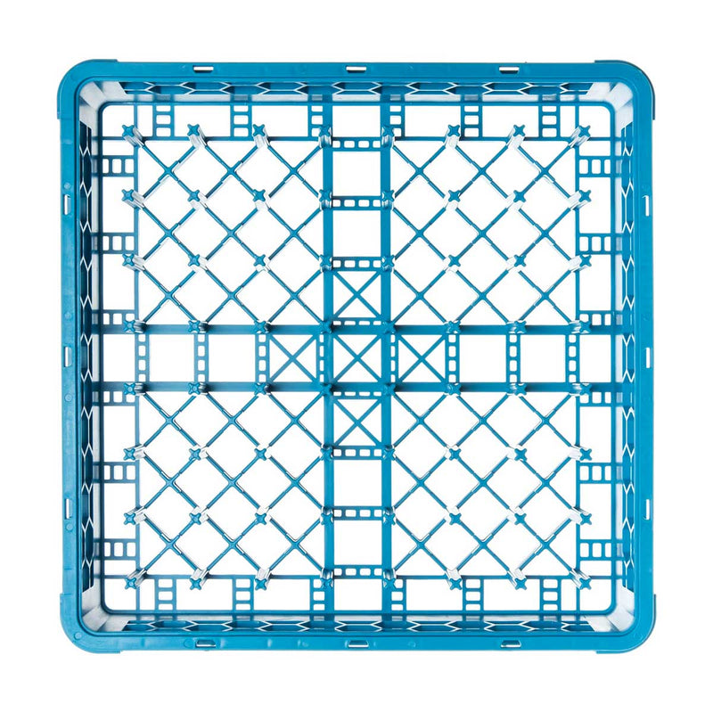 Carlisle RP14 OptiClean All Purpose Plate & Tray Peg Dish Rack, Full Size, Blue