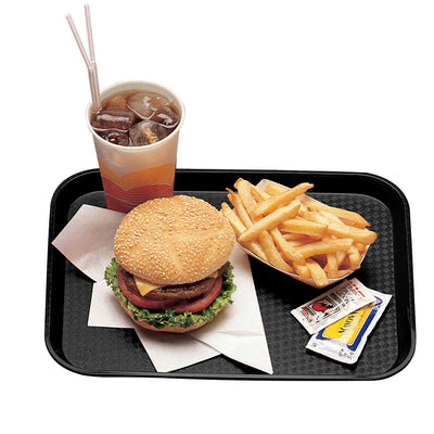 Cambro 1216FF110 Fast Food Tray, Black, 16" x 12"