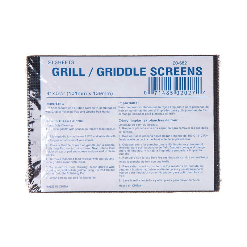Carlisle 4071300 Sparta Grill Screen, 5-1/2" x 4", Pack of 20
