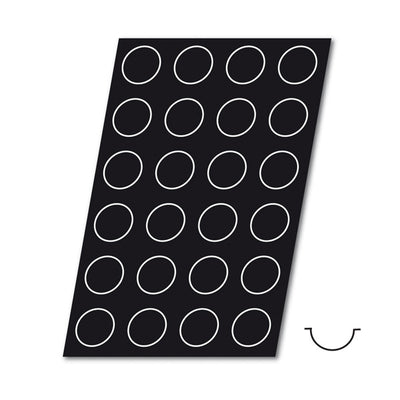 Flexipan 1268 Half Sphere Mold, Sheet of 24, 2-3/4"