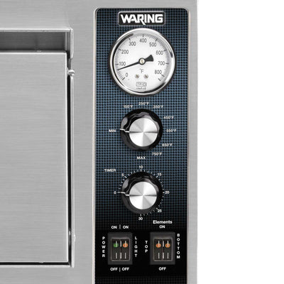 Waring WPO750 Countertop Pizza Oven, 2 Deck, 240V, 3200 Watts