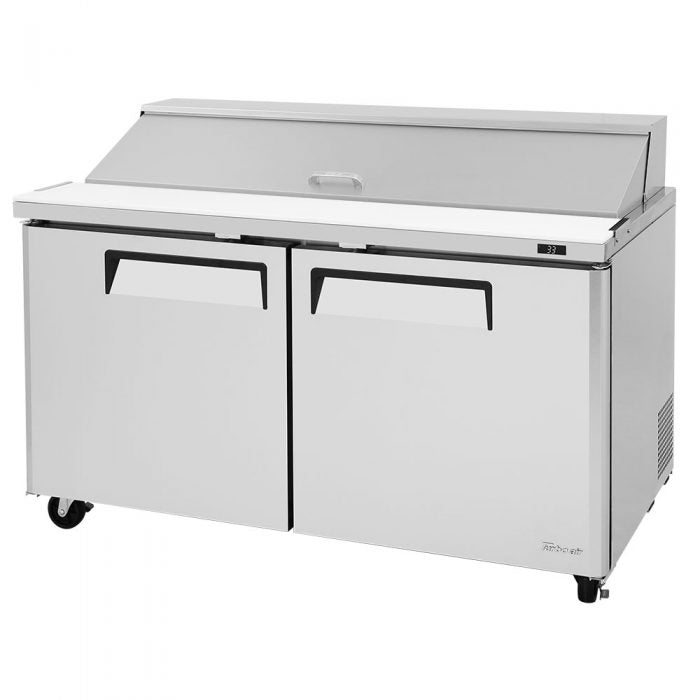 Turbo Air MST-60-N M3 Series Solid 2 Door Sandwich / Salad Refrigerated Prep Table, 60"