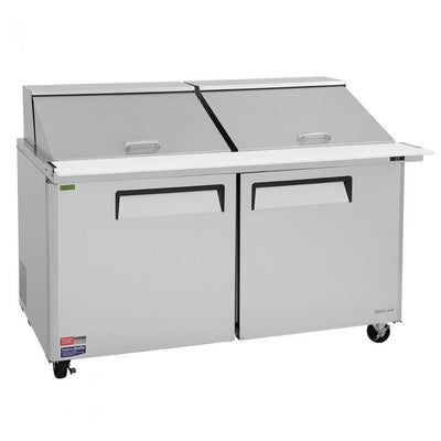 Turbo Air MST-60-24-N M3 Series Solid 2 Door Sandwich / Salad Refrigerated Prep Table, 60"