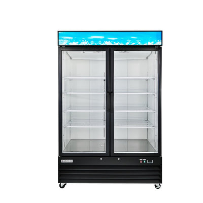Kintera KGD48R / 919610 Refrigerator Merchandiser, Two-Section, 54"