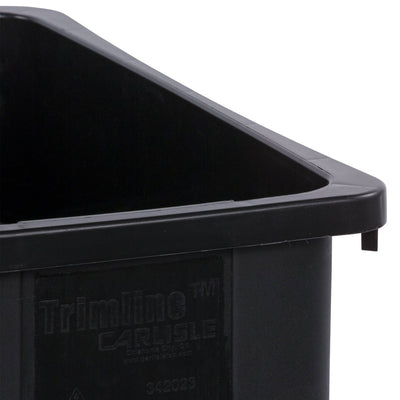 Carlisle 34202303 Trimline Waste Container Trash Can, Black, 23 gal.