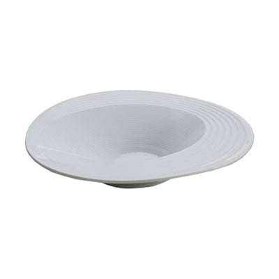 Vista Alegre 025054 O! Moon Deep Porcelain Lunar Plate, White, 7-7/8", Case of 4