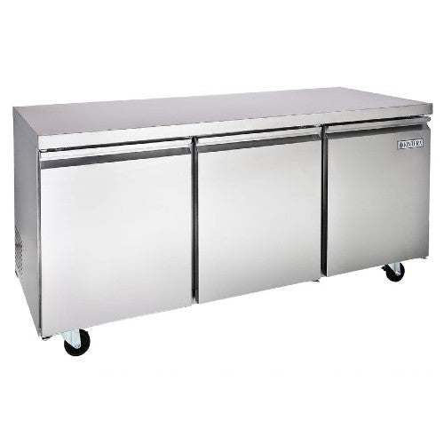 Kintera KUC72R / 919624 Undercounter Refrigerator, Stainless Steel, 72", 3 doors