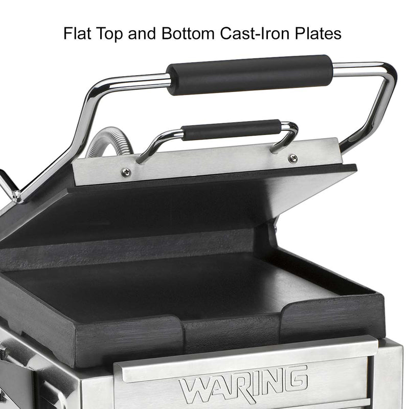 Waring WFG150 Toasting Grill, 9-1/4" x 3-3/4" Flat Plates, 120V
