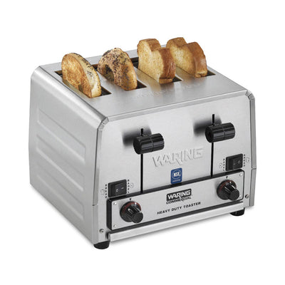 Waring WCT850 4-Slice Heavy-Duty Switchable Bagel/Toast Toaster, 208V