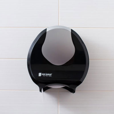 San Jamar R2070BKSS Summit Bath Tissue Dispenser, 9"