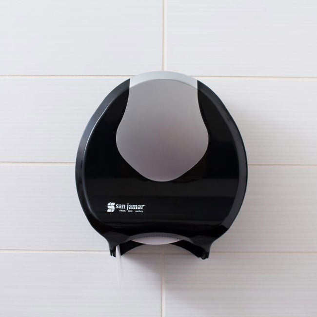 San Jamar R2070BKSS Summit Bath Tissue Dispenser, 9"