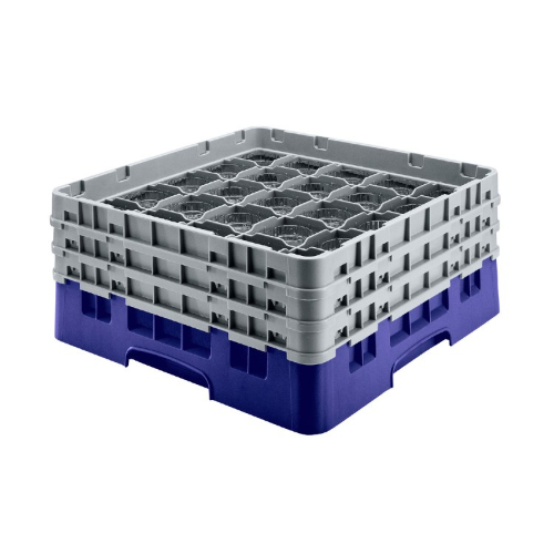 Cambro 36S534186 Camrack Glass Rack, Navy Blue, 36 Compartment