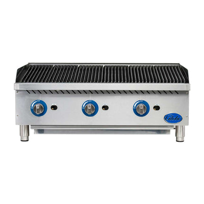 Globe GCB36G-SR Gas Countertop Charbroiler w/ Stainless Steel Radiants, 36"