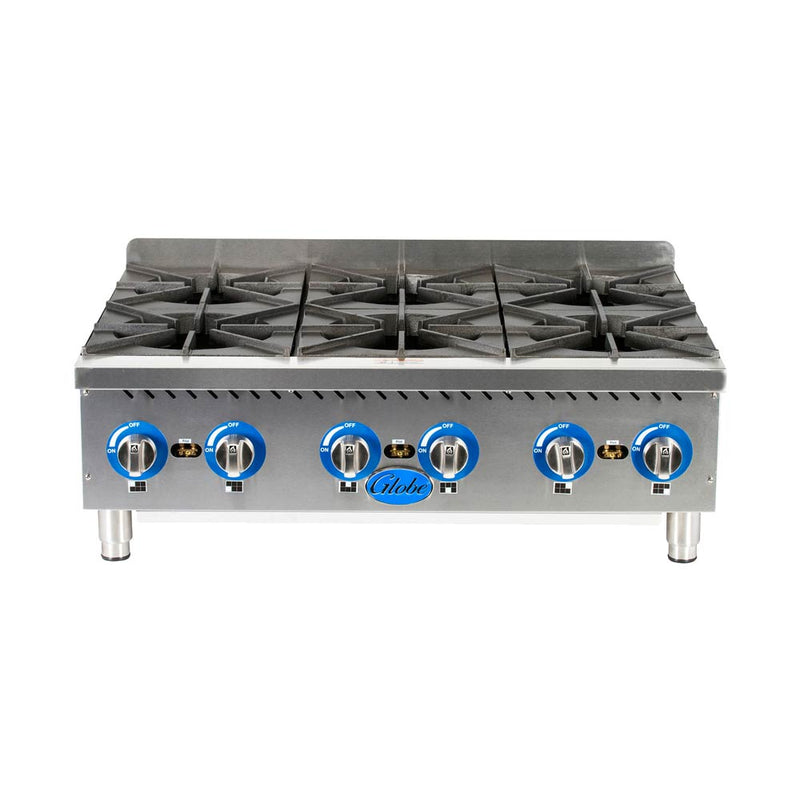 Globe GHP36G Countertop Gas Hot Plate, 36"