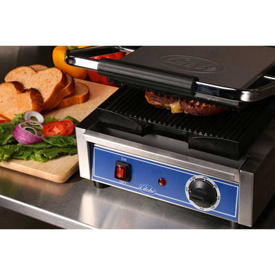 Globe GPG10 Bistro Grooved Plate Panini Grill