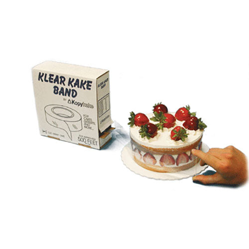 Kopykake KB500 Clear Collar Cake Band Pastry Ribbon, 2.5", 500&
