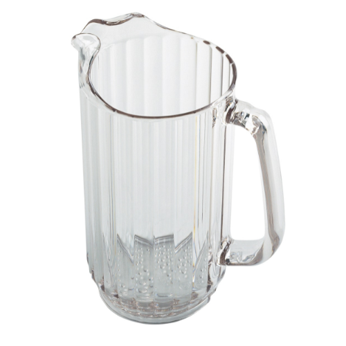 Cambro P320CW CamView Pitcher, 32 oz. Clear Plastic, Case of 6