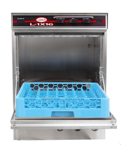 CMA L-1X16 Dishwasher, Undercounter, Low Temp, Chemical Sanitizing with Heater, 30 racks / hr