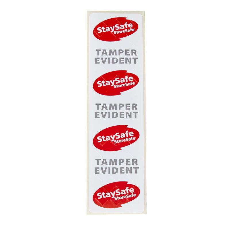 Cambro 26SSTELB6250 StaySafe Tamper Evident Label, 1-1/2" x 6", Pack of 250 Labels