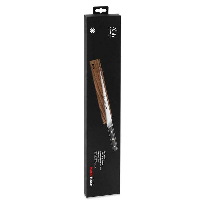 Cangshan Cutlery 1020984 TC Series Bread Knife and Wood Sheath Set, 10-1/4"