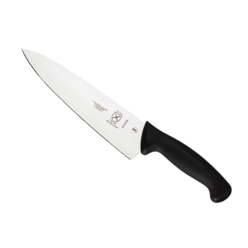 Acopa 4 1/2 Stainless Steel Steak Knife with Black Polypropylene