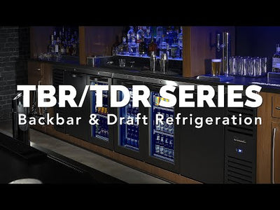 True TBR48-RISZ1-L-B-11-1 Reach-In Single Zone Bar Refrigerator, Sliding Glass Doors, 48"
