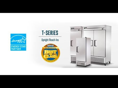 True T-12 T-Series Solid Door Reach-in Refrigerator, 1 Section