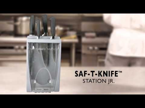 San Jamar STK1008 Saf-T-Knife Station, 15" x 15" x 4-1/4"