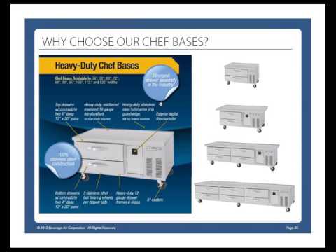 Beverage Air WTRCS84HC-96 Four-Drawer Refrigerated Chef Base, Drip Guard Edge, 96"