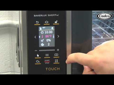 Cadco XAFT-03HS-TD Bakerlux TOUCH Heavy-Duty Convection Oven w/ Digital Controls and Humidity, 1/2 Size