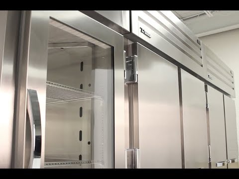 True STA1RPT-2HG-1G Spec Series Pass Thru Glass Half Door Refrigerator, 1 Section