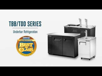 True TBB-3-HC Two Section Back Bar Cooler