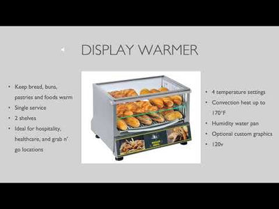 Equipex WD780B-2/1Countertop Warming Display Case, Black