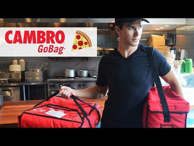 Cambro GBP318110 Standard GoBag Pizza Delivery Bag, Black, 17-1/2" x 20"