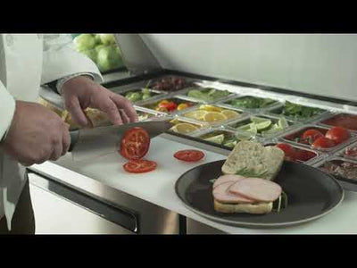 Arctic Air AMT60R Mega-Top Sandwich / Salad Prep Table, Two-Section, 60"