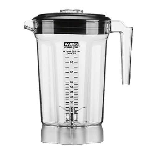Waring CAC170 Copolyester Blender Container w/ Blade Assembly & Lid, 128 oz.