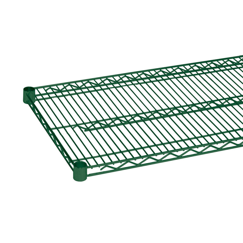 Economy Wire Shelving, Green, 24" x 48"